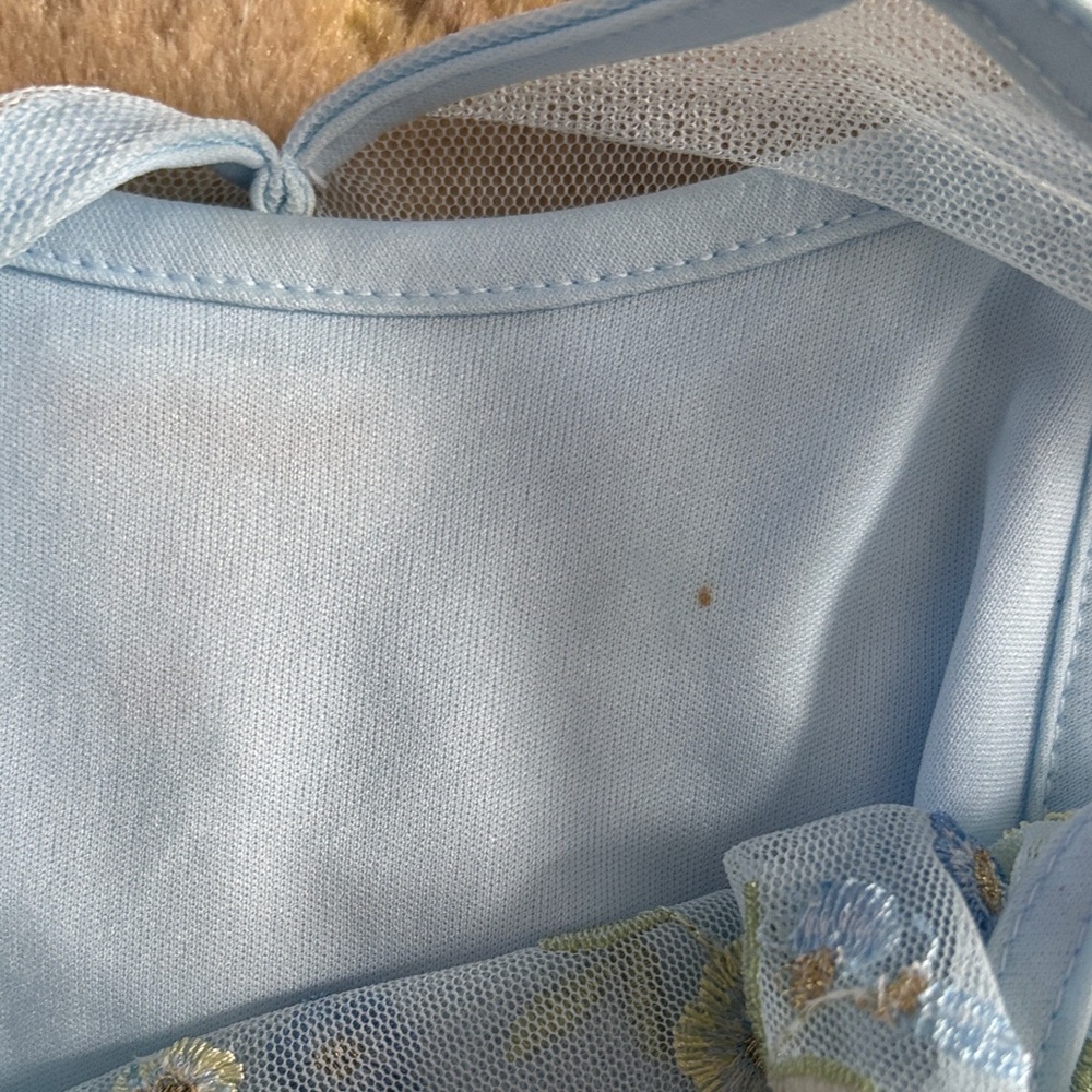 Cat & Jack Light Blue Ruffled Dress - Picture 2 of 2